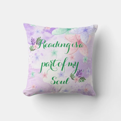 Spring Flowers  Throw Pillow