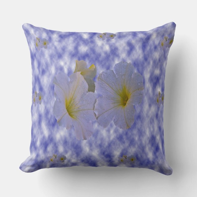 Spring Flowers Throw Pillow (Front)