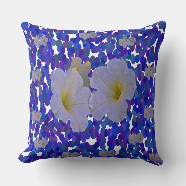 Spring Flowers Throw Pillows (Front)