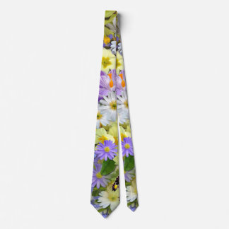 spring flowers tie