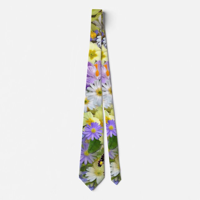 spring flowers tie (Front)