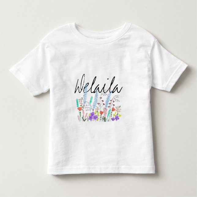 Spring flowers toddler Tshirt (Front)