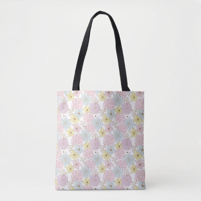 spring flowers tote bag (Front)