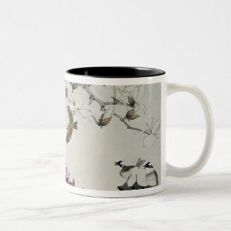 Spring Flowers Two-Tone Coffee Mug
