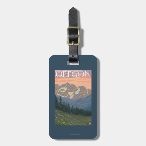 Spring Flowers_ Vintage Travel Poster Luggage Tag