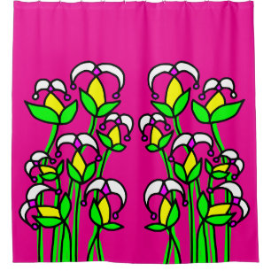 Spring Flowers Whimsical 41 Shower Curtain