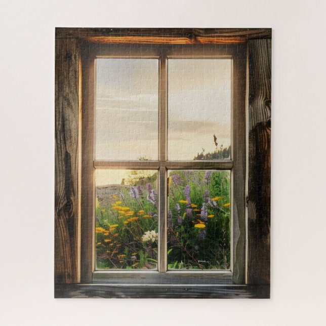 Spring Flowers Window View Jigsaw Puzzle (Vertical)