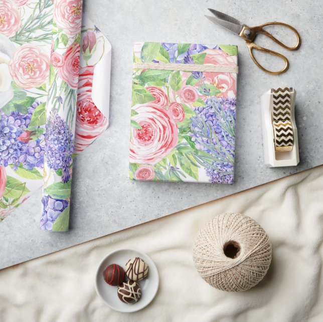Spring Flowers Wrapping paper  (Crafts)