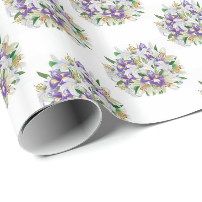 Spring Flowers Wrapping Paper (Roll Corner)