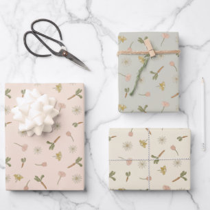 Spring Flowers Wrapping Paper Sheets