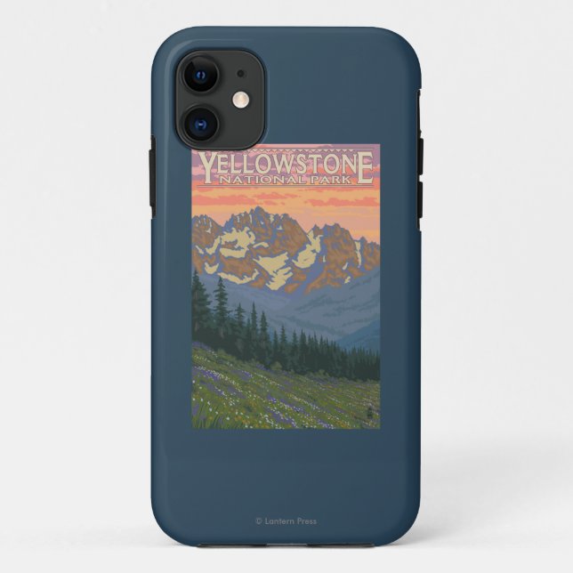 Spring Flowers - Yellowstone National Park Case-Mate iPhone Case (Back)