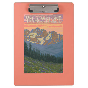 Spring Flowers - Yellowstone National Park Clipboard