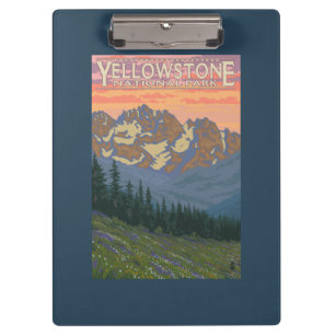 Spring Flowers - Yellowstone National Park Clipboard