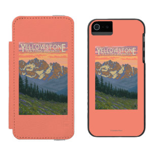 Spring Flowers - Yellowstone National Park iPhone SE/5/5s Wallet Case
