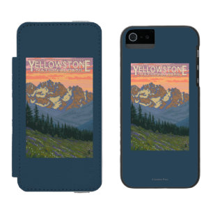 Spring Flowers - Yellowstone National Park Wallet Case For iPhone SE/5/5s