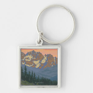 Spring Flowers - Yellowstone National Park Keychain