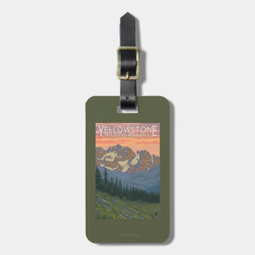 Spring Flowers _ Yellowstone National Park Luggage Tag