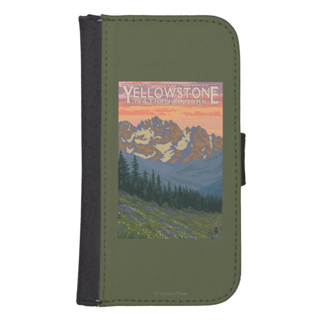 Spring Flowers - Yellowstone National Park Samsung Galaxy Wallet Case (Front)