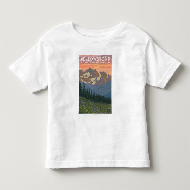 Spring Flowers - Yellowstone National Park Toddler T-shirt (Front)