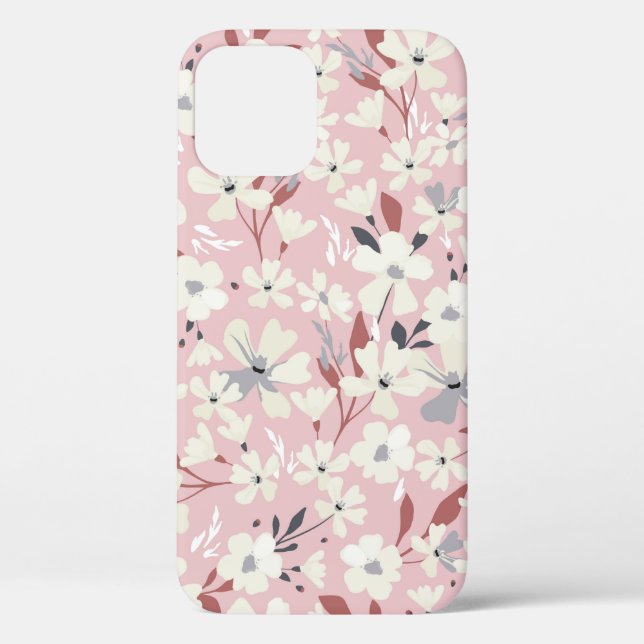Spring flowery pattern. Seamless floral background Case-Mate iPhone Case (Back)