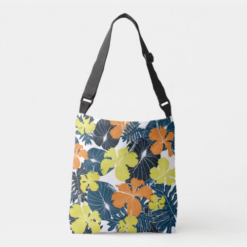 Spring Flowery Vintage Floral Texture Crossbody Bag