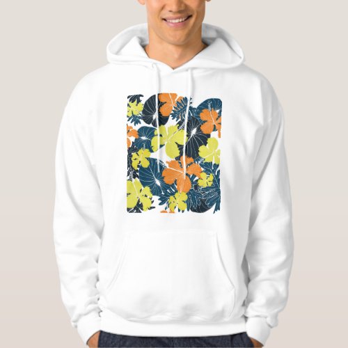 Spring Flowery Vintage Floral Texture Hoodie