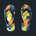 Spring Flowery: Vintage Floral Texture Kid's Flip Flops<br><div class="desc">Topical palm leaves on seamless pattern . Vintage illustration.
Ginkgo biloba leaves create an artistic and nature-inspired pattern.
Tropical palm leaves bring the beachy vibe indoors.
pattern,  topical,  alstroemeria,  decor,  flower,  background,  illustration,  beach,  summer,  wedding,  fashion,  nature,  leaf,  forest,  floral,  beauty,  green,  seamless,  plant,  tropical</div>