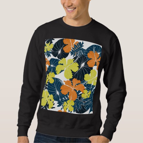 Spring Flowery Vintage Floral Texture Sweatshirt