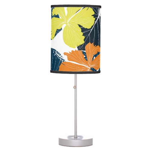 Spring Flowery Vintage Floral Texture Table Lamp