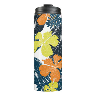 Spring Flowery: Vintage Floral Texture Thermal Tumbler
