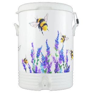 Spring Flying Bees Beverage Cooler