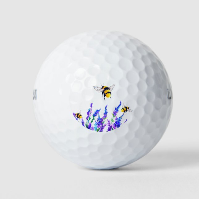 Spring Flying Bees Golf Balls (Front)