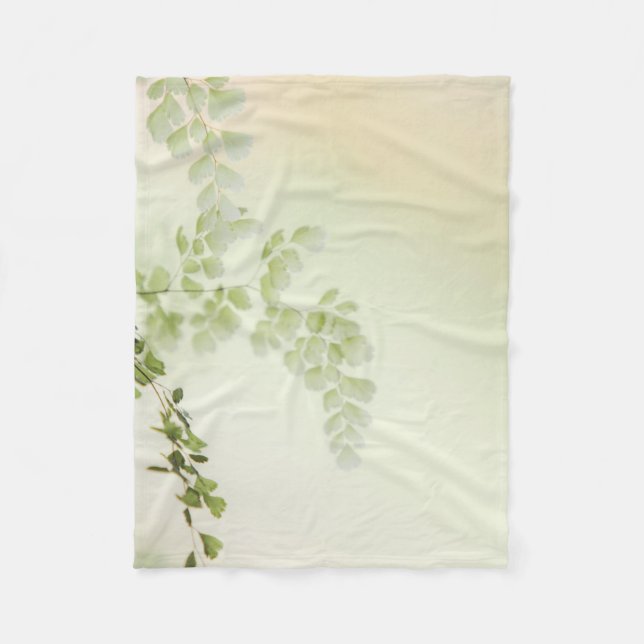 Spring Foliage Fleece Blanket (Front)