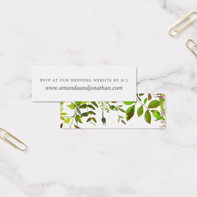 Spring Foliage Wedding reply at website RSVP (Office)