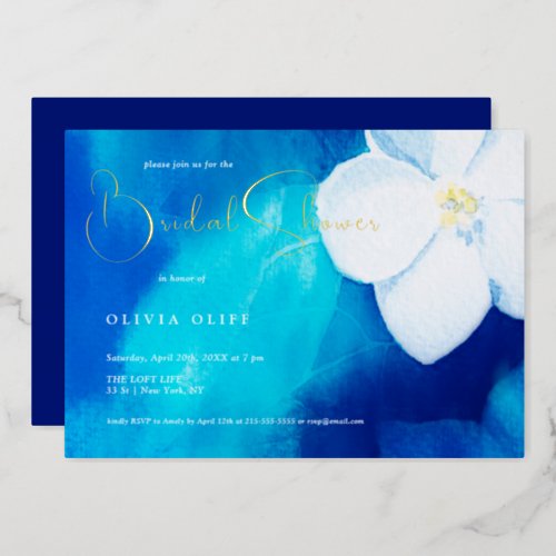 Spring Fondness Bridal Shower Foil Invitation