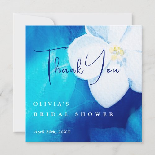 Spring Fondness Bridal Shower Thank You Card