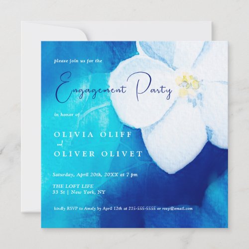 Spring Fondness Engagement Party Invitation