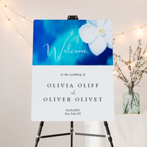 Spring Fondness Wedding Welcome Foam Board