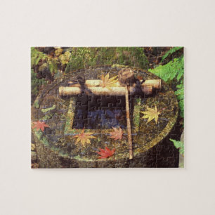 Spring for Tea Ceremony, Ryanji Temple, Kyoto, Jigsaw Puzzle