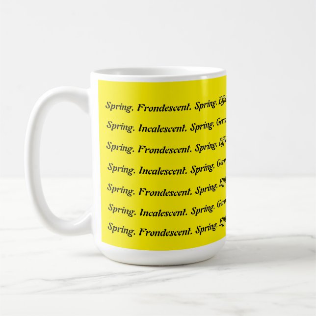 Spring For Words Coffee Mug (Left)