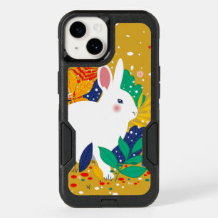Spring Forest Flower White Bunny OtterBox iPhone