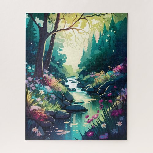 Spring Forest Landscape Jigsaw Puzzle
