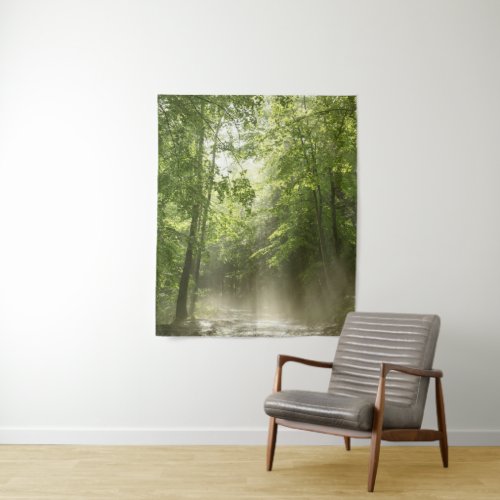 Spring Forest Mist Medium Wall Tapestry