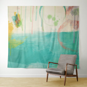 Spring fresh abstract landscape tapestry