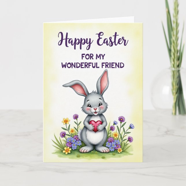 Spring Friend Heart Card (Front)