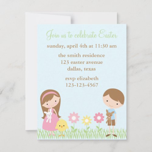 Spring Friends Easter Celebration Invitations