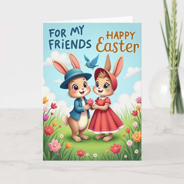 Spring Friends Floral Gift Card (Front)