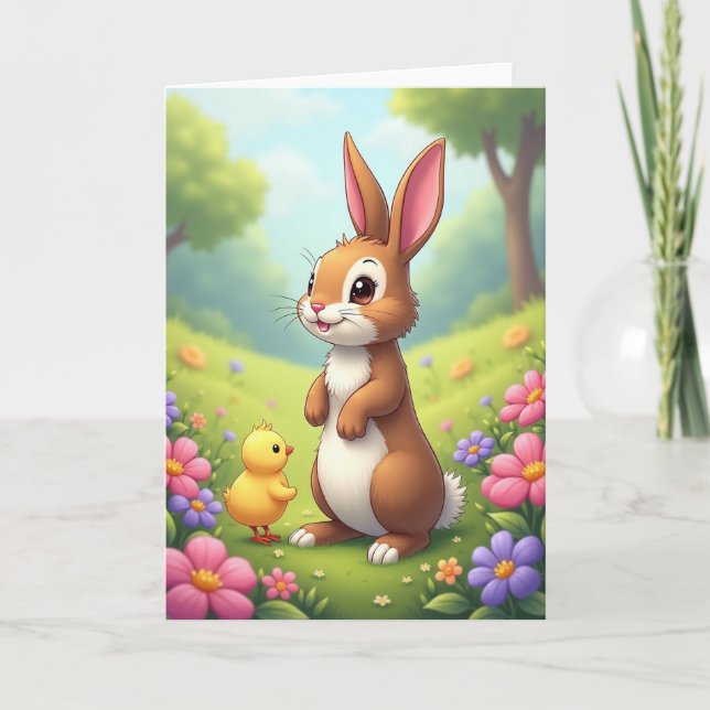 Spring Friends Greeting Card (Front)