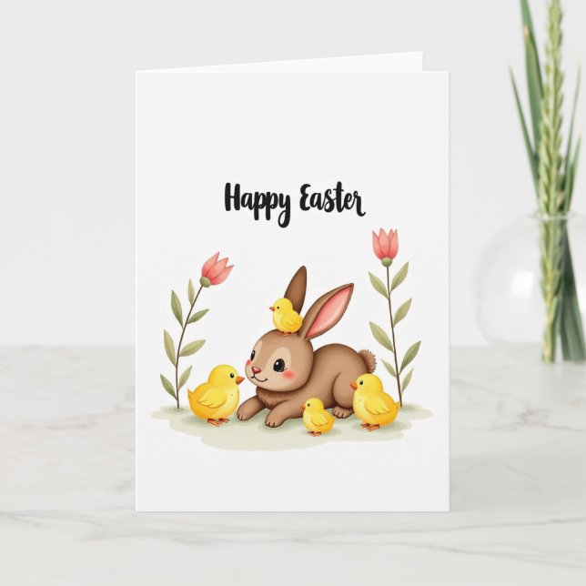 Spring Friends Happy Card (Front)