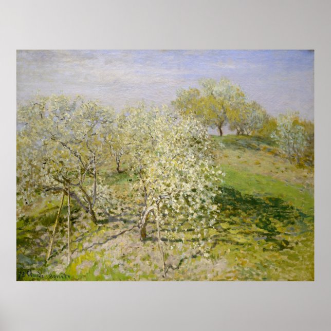 Spring (Fruit Trees in Bloom) Claude Monet Poster (Front)